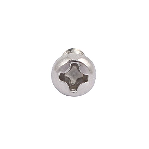 Sourcingmap M3x8mm 304 Stainless Steel Phillips Drive Pan Head Self Tapping Screws 100pcs, Silver - Image 3