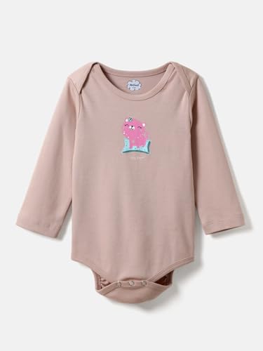Image of Nautinati Baby Girls 100% Cotton Graphic Printed Bodysuits /Onsies (Value Pack) | Age 0-2 Years