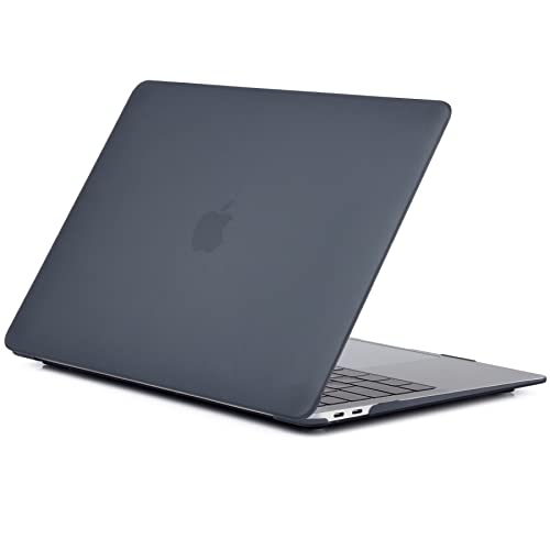 RKINC Funda compatible con MacBook Air de 13" Funda 2010-2017 Release A1369 A1466 Ultra fina Suave Plástico Duro Funda Protectora para Air 13 Pulgadas (2010-2017) A1369 A1466, Negro Mate Cover