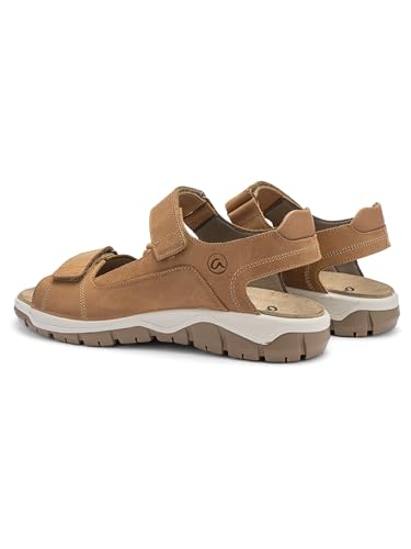 Ara Homme Gino Sandale d'été de qualité supérieure en cuir véritable
