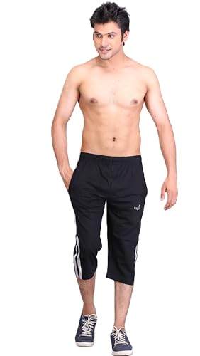 Image of VEGO Mens Cotton Three by Fourth, 3 /4, Capri, Three Quarter Plus Size