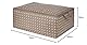 Compactor DAMAN BEIGE Set aus 3 Duvet-Aufbewahrungstaschen, 70x50x30 cm, Braun