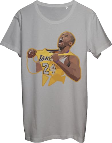 Basketball Player Historical Victory Posture - Camiseta gris para hombre, gris, L