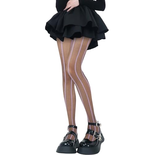 Image of Benefeet Sox Womens Sheer Tights Girls Floral Patterned Sheer Nylon Pantyhose Stockings Silky Party Lolita Tights Gifts