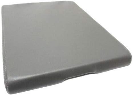 Fits 2004-2014 Nissan Titan Synthetic Gray Leather Center Console Lid Armrest Cover Cover (Skin Only)