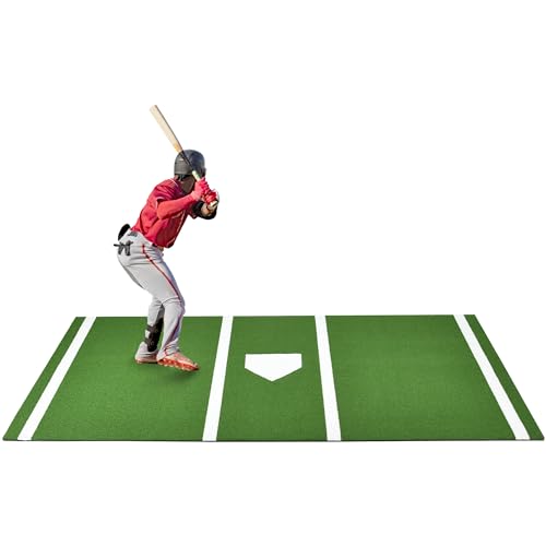 Shopsource Baseball Batting Mat, 12 x 6 FT...