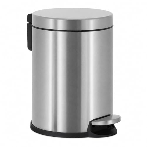Caneca de basura pequeña de 6L acero inoxidable cepillado