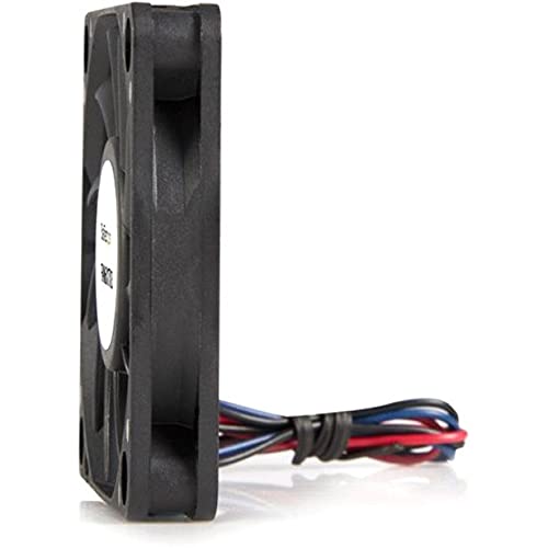 Image of StarTech.com 60x10mm Replacement Ball Bearing Computer Case Fan w / TX3 Connector - 3 Pin, Black (Pack of 2)