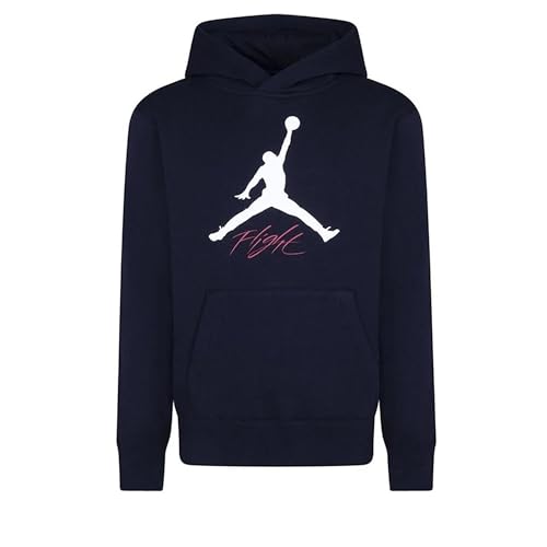 Nike Jordan MJ Baseline Pullover Big Kids Hoodie (US, Alpha, Small, Regular, Black)