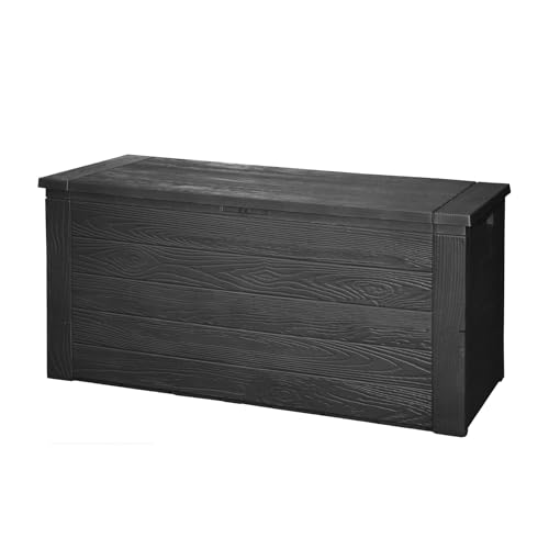 Acomoda Textil   Baul de Almacenaje Exterior 300 Litros 120x45x57 cm Arcon para Jardin Terraza o Balcon Caja para Cojines Herramientas y Accesorios de Exterior Tapa Abatible.