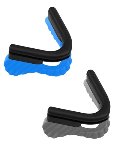 Image of Replacement Nosepieces Nose Pads for Oakley M Frame Series Sunglass - Gray + Sky Blue