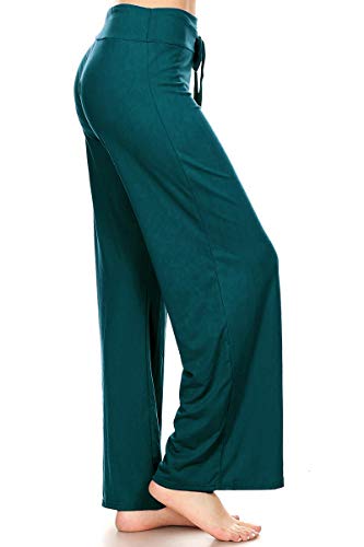 Image of Leggings Depot Women's Wide Leg Drawstring Pajama Pants for Lounge, Sleep