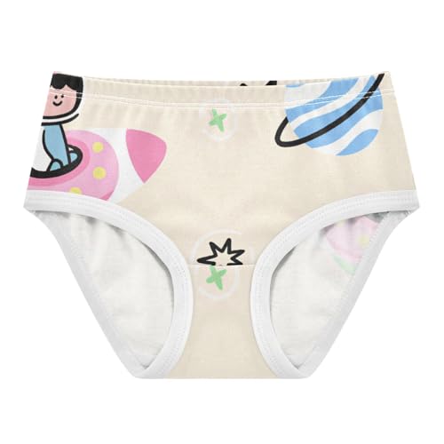 GuoChe Triangle Panties Daily Wear Panties Breathable Underwear for Young Girls in Sizes 2T,3T, 4T, 5T, 6Y and 8Y