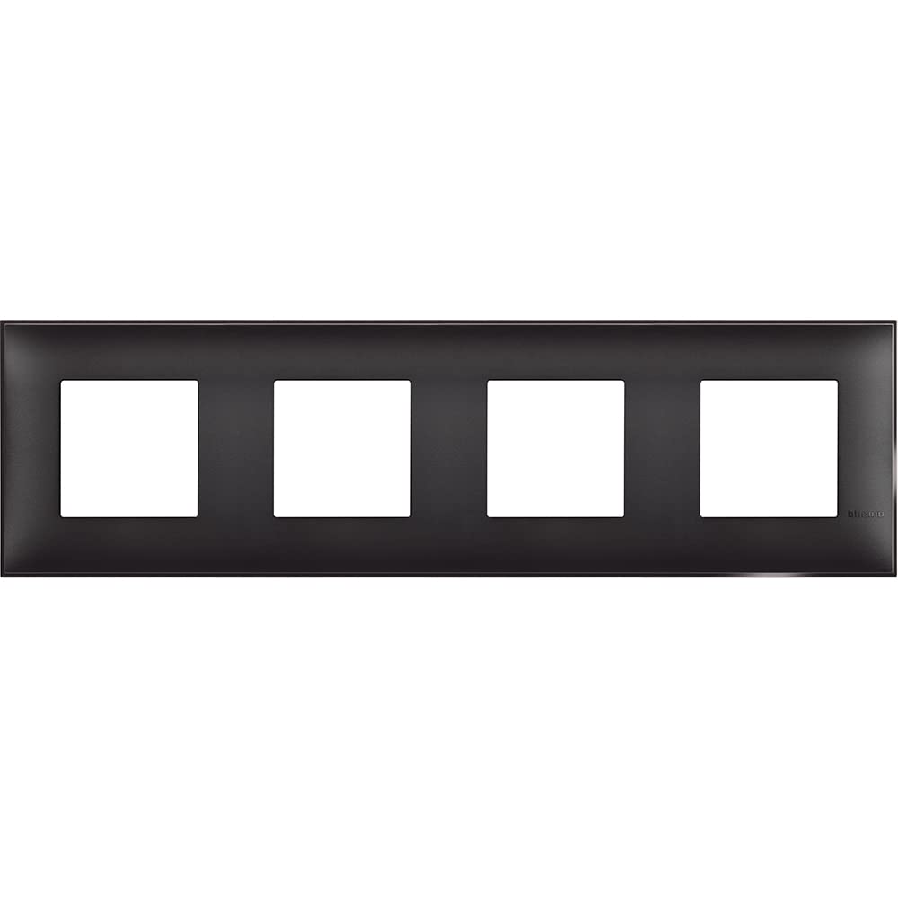 Legrand R4802M4BG placa de pared de 4 ventanas para interruptor empotrable modular