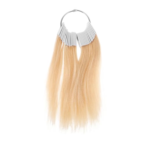 FRCOLOR 30pcs Hair Testing Kit Hair Sample Ring Dye Chart for Styling Practice