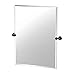 Produktbild Gatco Glam Frameless Rectangle Mirror, 31.5-inch, Matte Black