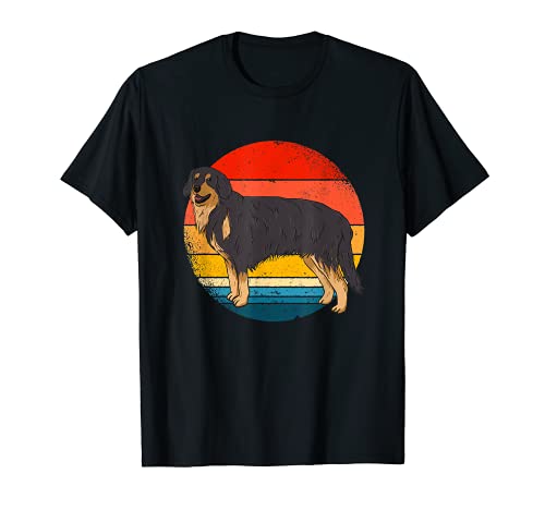 Great Hovawart Retro Dog Design T-Shirt, Black