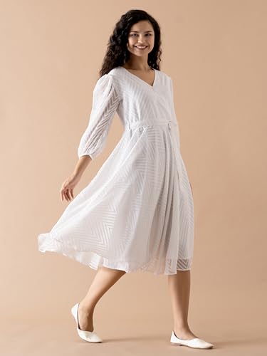 Image of AASK Women Fancy Plain & Solid Designer Dress for Women
