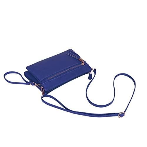 Image of Solene Women's Lightweight Multi Compartment Wristlet Clutch Wallet Crossbody Bag