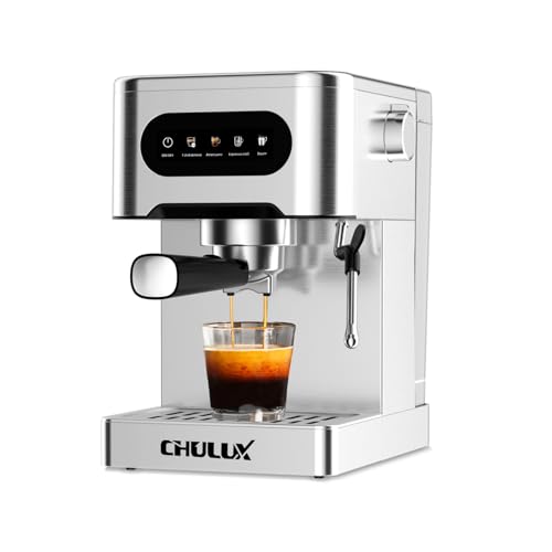 CHULUX Svvocàto Hot & Cool Espresso Machine, 20 Bar Italian Pump, Professional Coffee Machine for Home Latte Cappuccino Espresso Maker, Full Color Touch Panel
