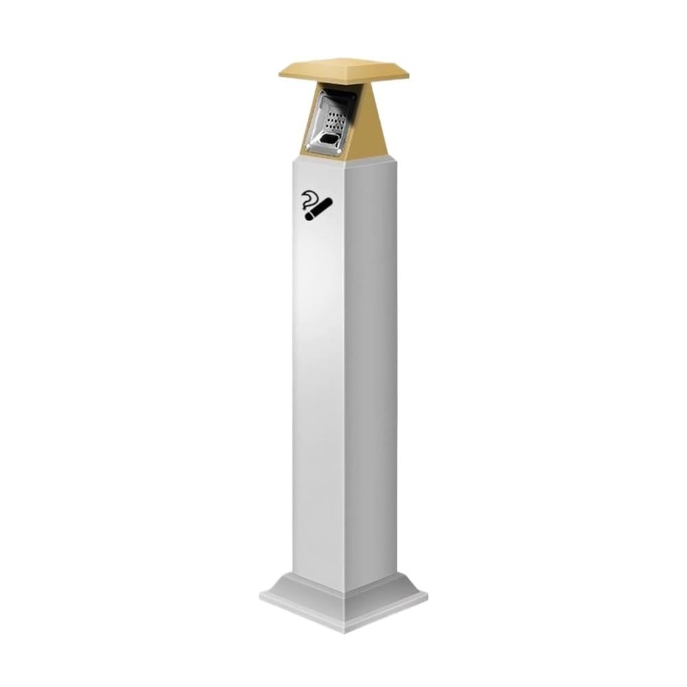 Kw3ns8bp5r Gold Pillar Ashtray Stainless Steel Hotel Ash Pillar Smoking Area Cigarette Butt