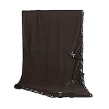 hochwertige Anti-Pilling Fleece Qualität FauxFur Widerristpolster, beidseitiger PLATINUM Stickzug am Hals elegante Lurex-Kordel auf breiter Scarfprint-Dessin Glossy-Einfassung, Doppelbrustverschnallung mit Klettfixierung abnehmbare Kreuzbegurtung, , ,