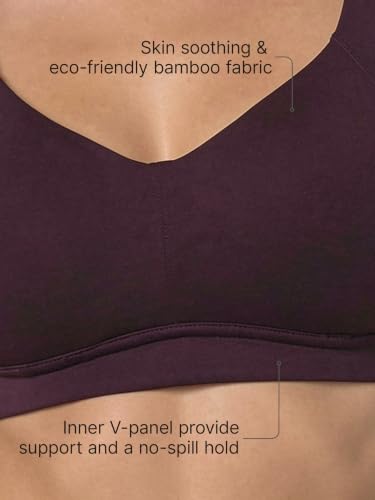 Image of Enamor Bamboo Cotton A077, Side Support, Everyday Women's T-Shirt Bra - 3X Softer, 4X More Absorbent, Antimicrobial, Padded, Wirefree, Full Coverage