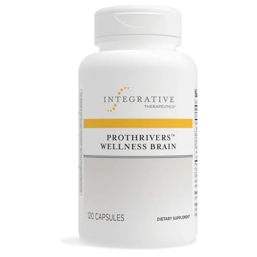 Integrative Therapeutics ProThrivers Wellness Brain - Supports Cognitive Clarity* - with Citicoline, Curcumin Extract, Lion's Mane - Gluten Free - Dairy Free - Vegan - 120 Capsules