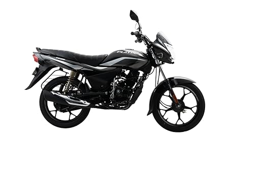 Bajaj Platina 110 Es Drum Motorcycle/Motorbike - Black & Silver -...