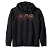 ASL American Sign Language Deaf Mom Hand Gesture Mothers Day Zip Hoodie
