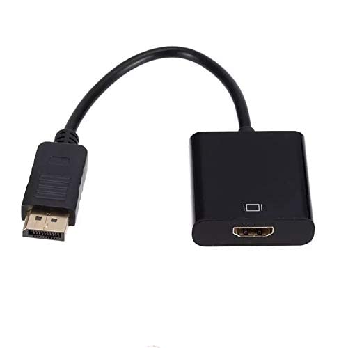 Image of FENTICO DisplayPort (Not USB) to HDMI Adapter, Gold-Plated Display Port to HDMI Converter, DP to HDMI Cord Compatible with Computer, Desktop, Laptop, PC, Monitor, Projector, HDTV (UNI-DIRECTIONAL)
