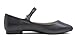 FEVERSOLE Women's Mary Jane Fashion Square Toe Easy Buckle Slip On Flats Black Vegan Leather Size 9.5M US