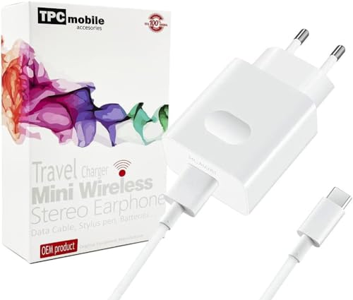Caricabatterie Super Charge 40 W + cavo USB tipo C per Huawei P40 Lite, P40 Pro, P30 Pro, Mate 40