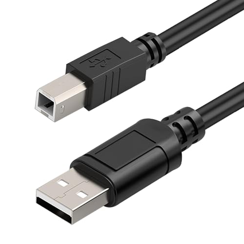 Cable USB B MIDI para Instrumentos 1.8M, Cable Usb A a Usb B, Cable Impresora Usb 2.0 Tipo A a Tipo B, Compatible para Canon, Brother, Escáner, Controlador Midi, Grabación Interfaz de Audio