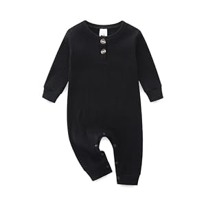 KIDDLETOWN Baby Strampler, Baby Schlafanzug, Baumwolle Strampler Neugeborene, Langarm Schlafanzug Schlafstrampler Pyjama Kleidung Neugeborene Babykleidung für Mädchen und Jungen 6-9 Monate