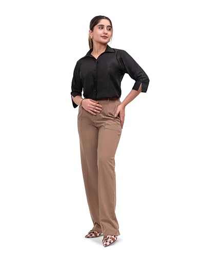 Image of ESTA Women 3 /4 Sleeve Stylish Western Official Formal Shirts Regular fit Shirts for Women