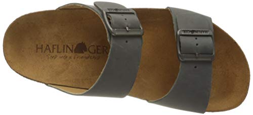 Image of HAFLINGER Andrea Elegant Leather Sandals with Rubber Sole and Cork Latex Footbed Unisex