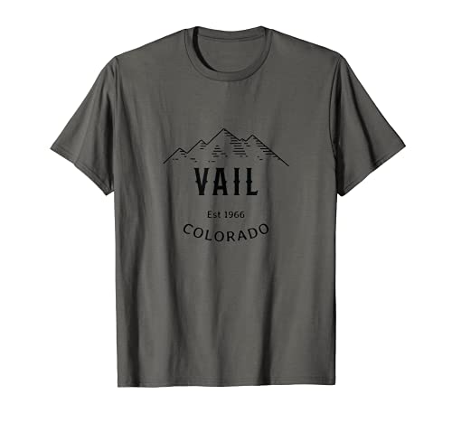 Retro Cool Vail Colorado Montagnes Rocheuses Art fantaisie T-Shirt