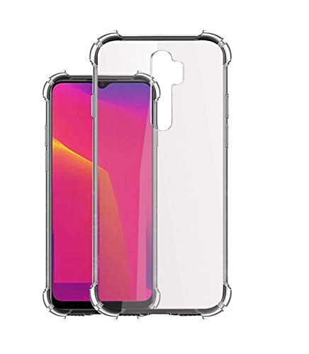 Image of COVERBLACK Rubber Back Cover for Oppo A9-2020 - CPH1937 - Transparent