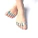 Produktbild HZWLF Corrector Toe Separators Valgus Overlap Correct Big Foot Bone Bunion Cushion Silicone Gel Use Day Night to Relieve Male Female Foot Pain