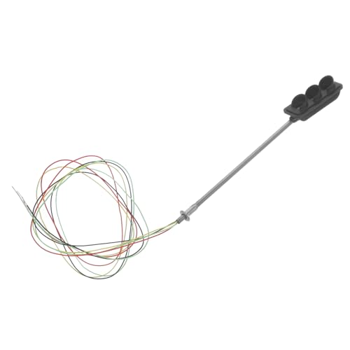 DECHOUS Traffic Light Model Railways Sand Building for Traffic Light Micro Landscape Light Ornaments Mini Traffic Lamp Decor Green-Yellow-red Lamp Model Black Aluminum Alloy