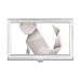 Origami Geometric Abstract Cat Pattern Business Card Holder Case Pocket Box Wallet