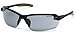 Carhartt Spokane Lightweight Half-Frame Safety Glasses, Black Frame, Gray Lens