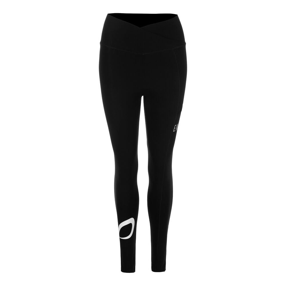 Endless Cross Pocket Tights Mujeres Malla Negro-Blanco
