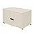 Porch Shield Patio Fire Pit Cover - Waterproof 600D Outdoor Rectangular Fire Table Cover Deck Box Protector - 48 x 28 inch, Beige