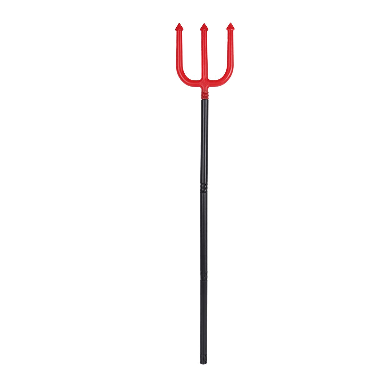KEPATO Red Devil Pitchfork Demon Prop Pitch Fork Trident Devil Costumes Accessory Halloween Weapons Toys Prop for Adults and Kids
