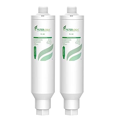 Filterlogic Garden Hose Water Filter, Compatible with Mist Cooling System, Improve Plants Health, Reduces Chlorine, Odor, Ideal for Gardening and Pets, Pack of 2