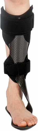 Comfort-Fit Carbon Fiber AFO Brace - Breathable Material Prevents Irritation, Designed for Consistent Foot Drop Support &amp; Ankle Alignment