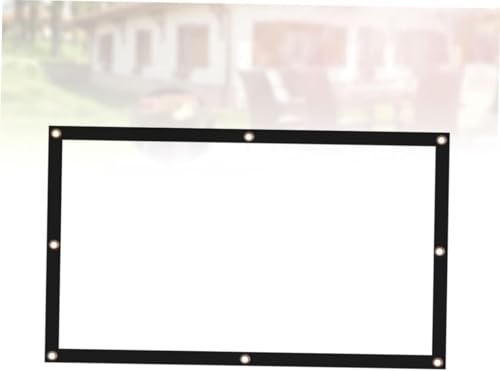 Pantalla de proyección portátil blanca 100 pulgadas miniatura 2