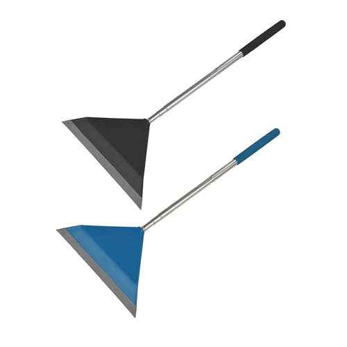 Homea, Rasqueta de Cristal (30 – 100 cm), Color Gris Oscuro y Azul Pavo Real